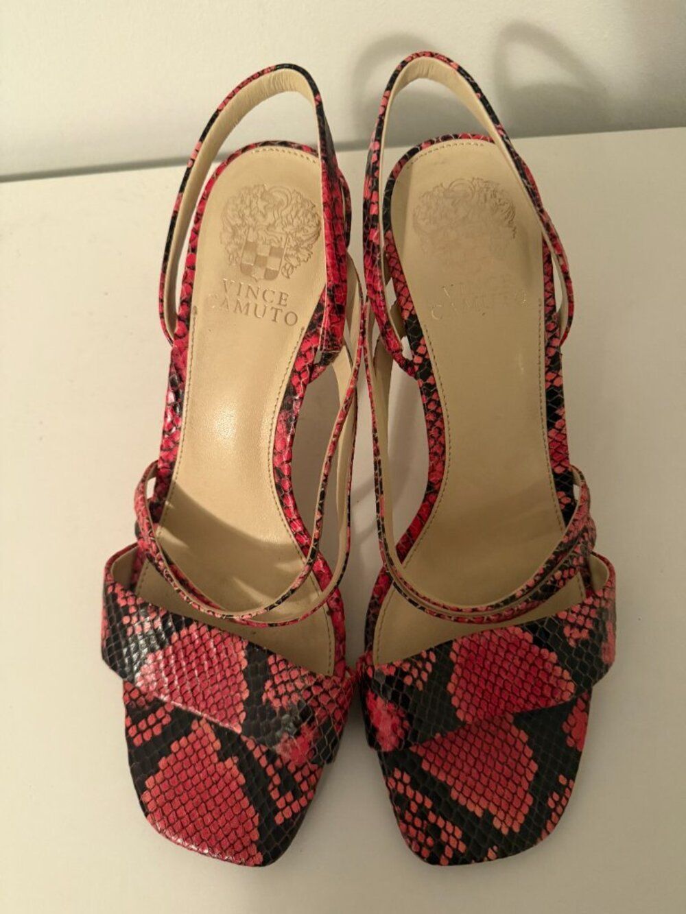 Vince Camuto snake skin size 9